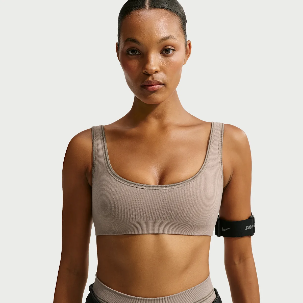 SKIMS Ribbed Seamless Micro-Scoop Bra by Nike