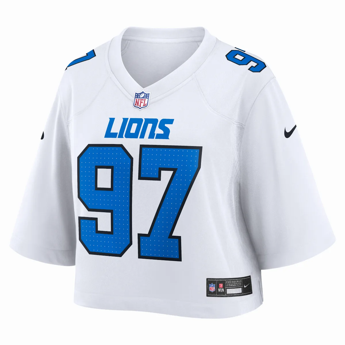 Aidan Hutchinson Detroit Lions Nike NFL Cropped Tundra Game Jersey by Nike