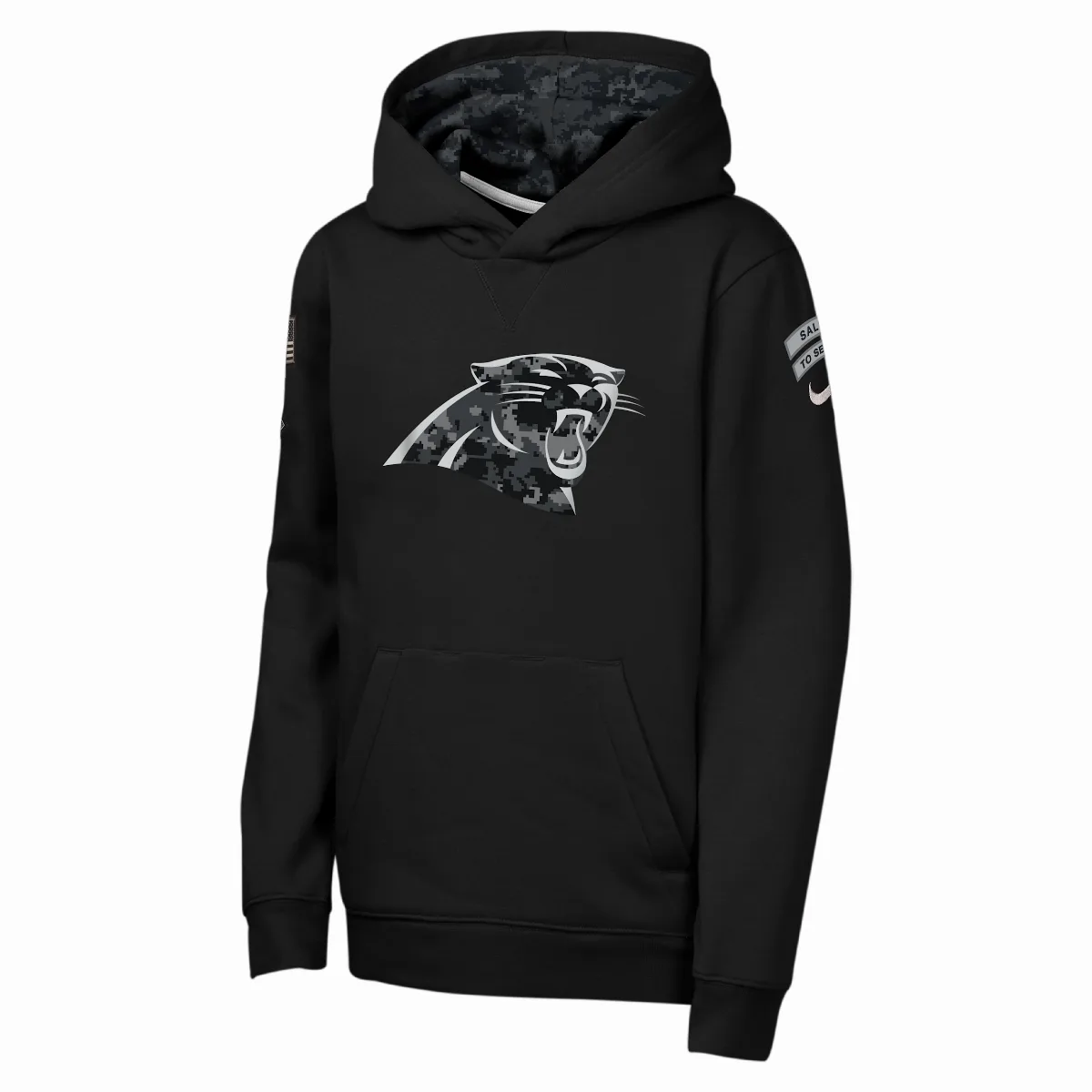 Carolina Panthers Salute to Service Sideline Club Nike NFL Pullover Hoodie by Nike