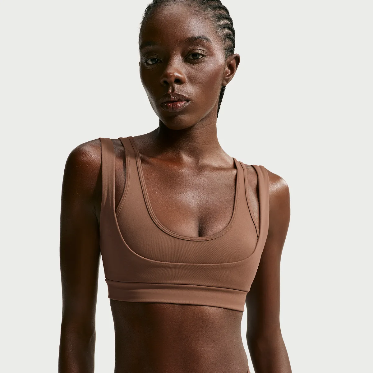 Nike SKIMS Matte Double-Strap Scoop Bra by Nike