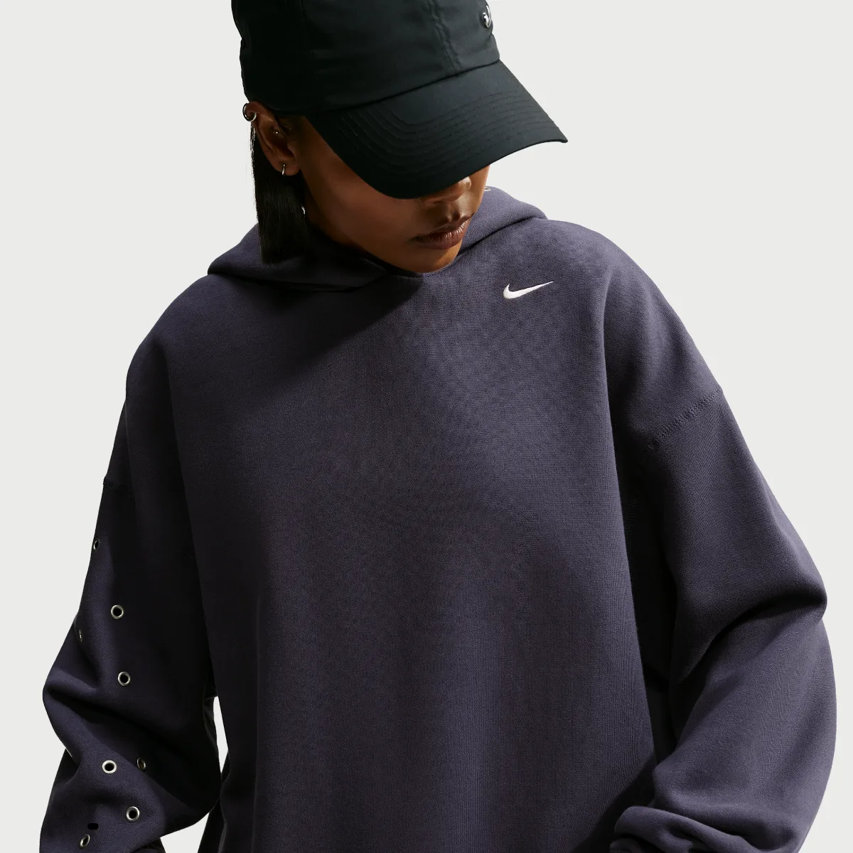 Nike Studio Fleece Medium Weight Oversized Pullover Hoodie by Nike