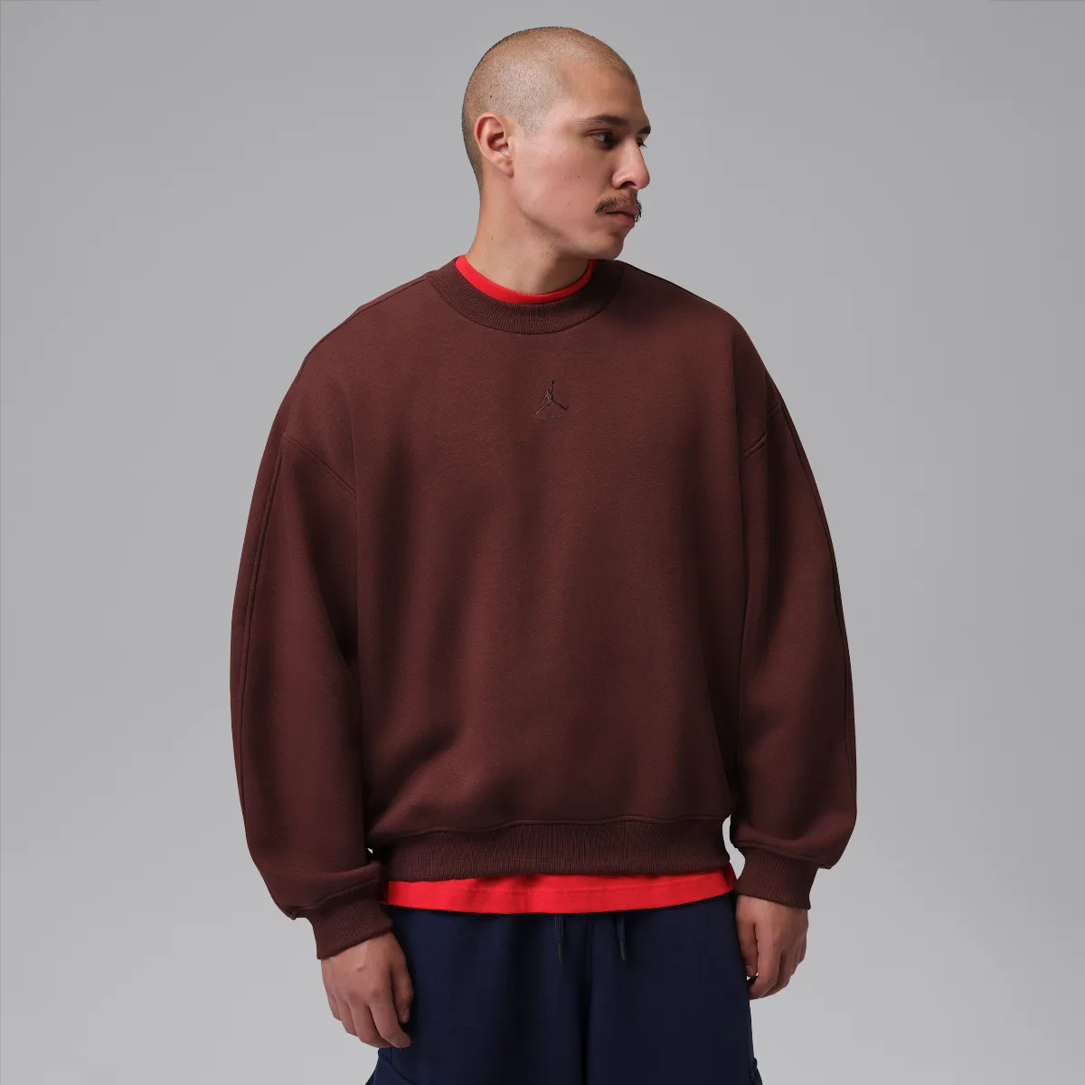 Jordan Brooklyn Oversized Fleece Crew-Neck Sweatshirt by Jordan