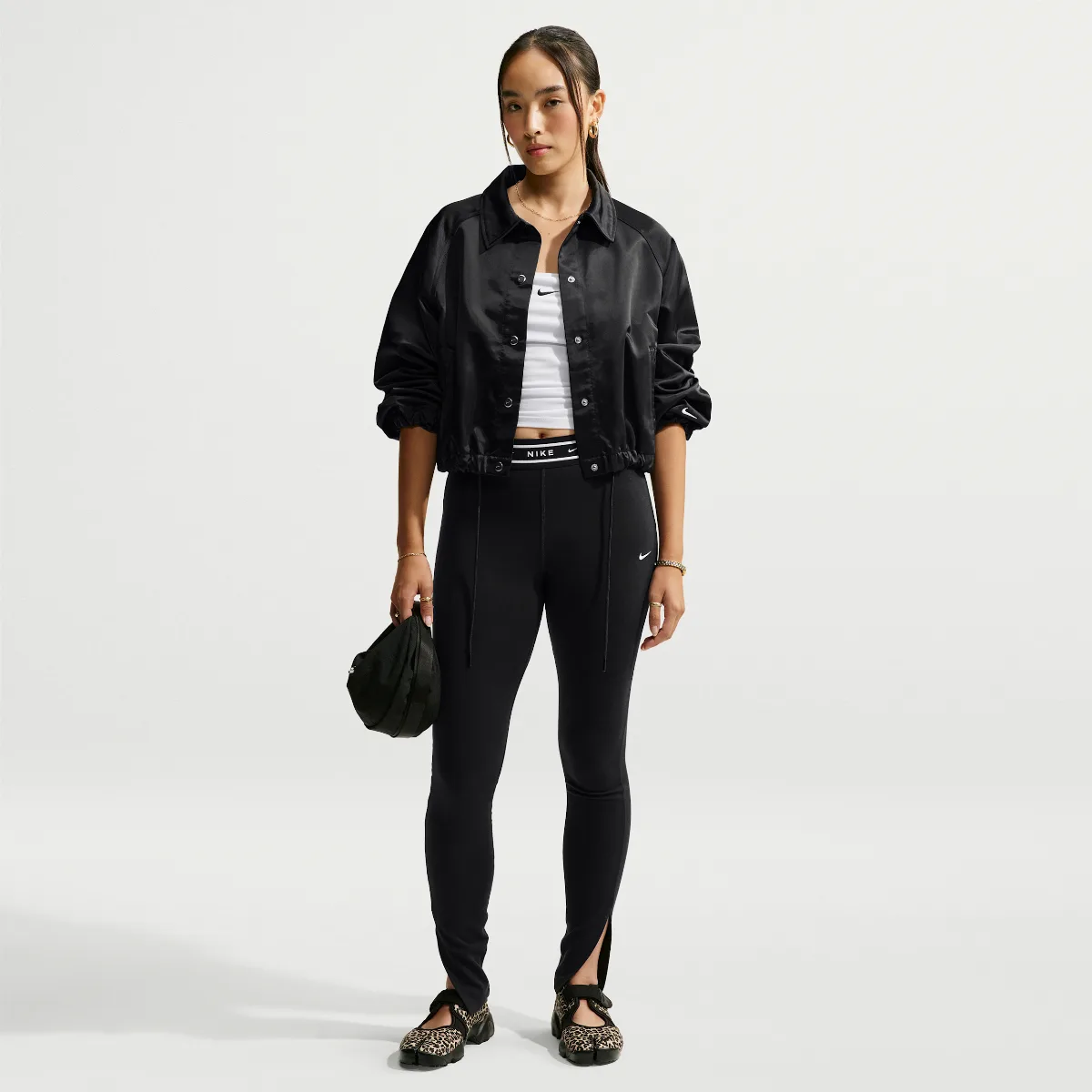 Sportswear Chill Knit High-Waisted Open-Hem Leggings by Nike