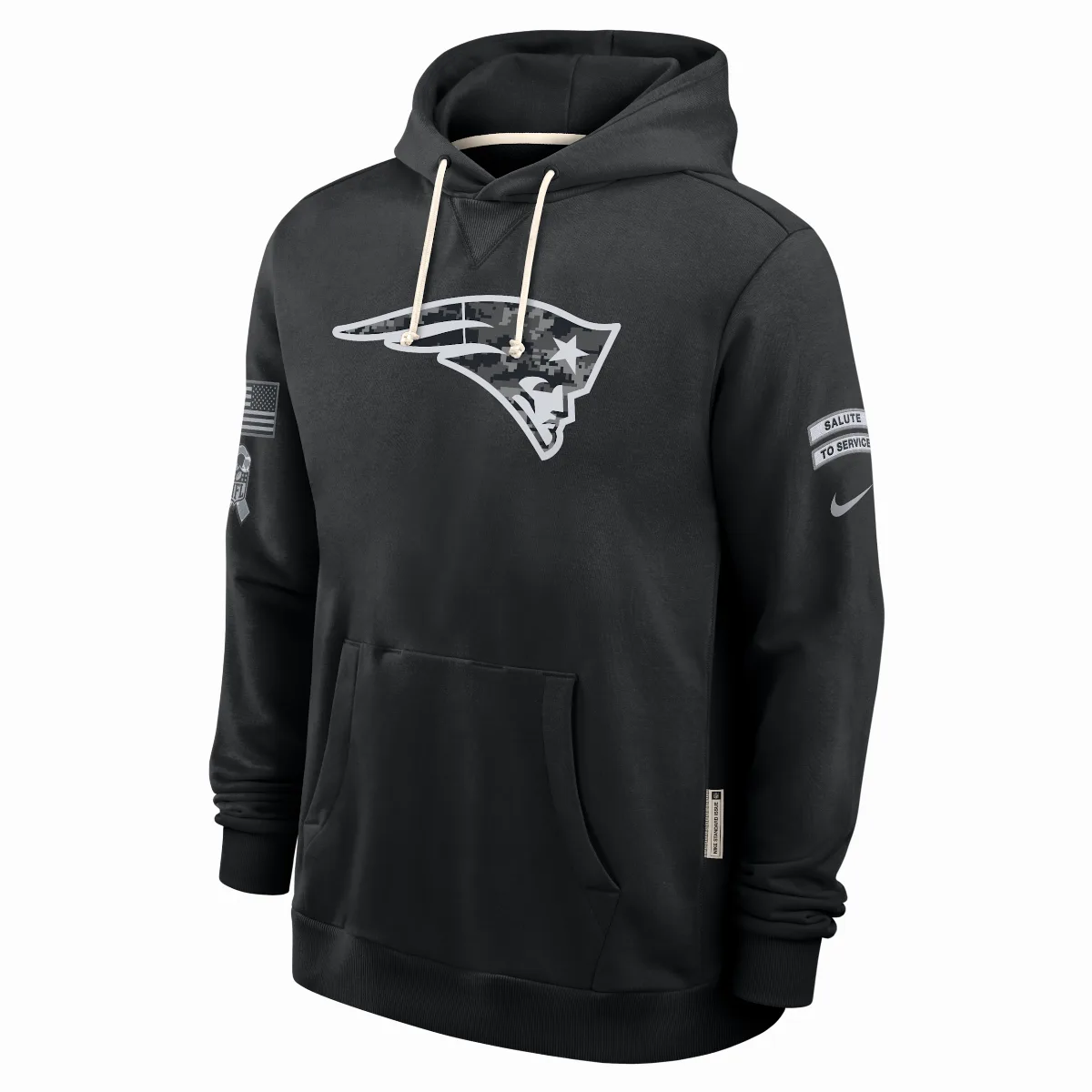 New England Patriots Salute to Service Sideline Dri-FIT NFL Pullover Hoodie by Nike