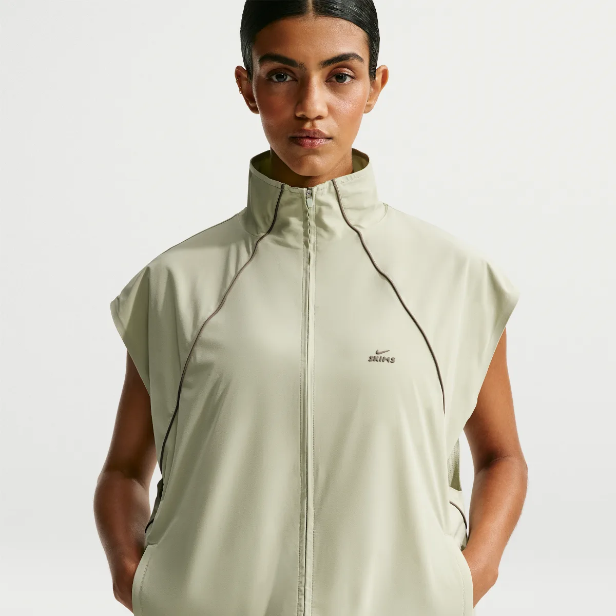 SKIMS Stretch Nylon Oversized Vest by Nike