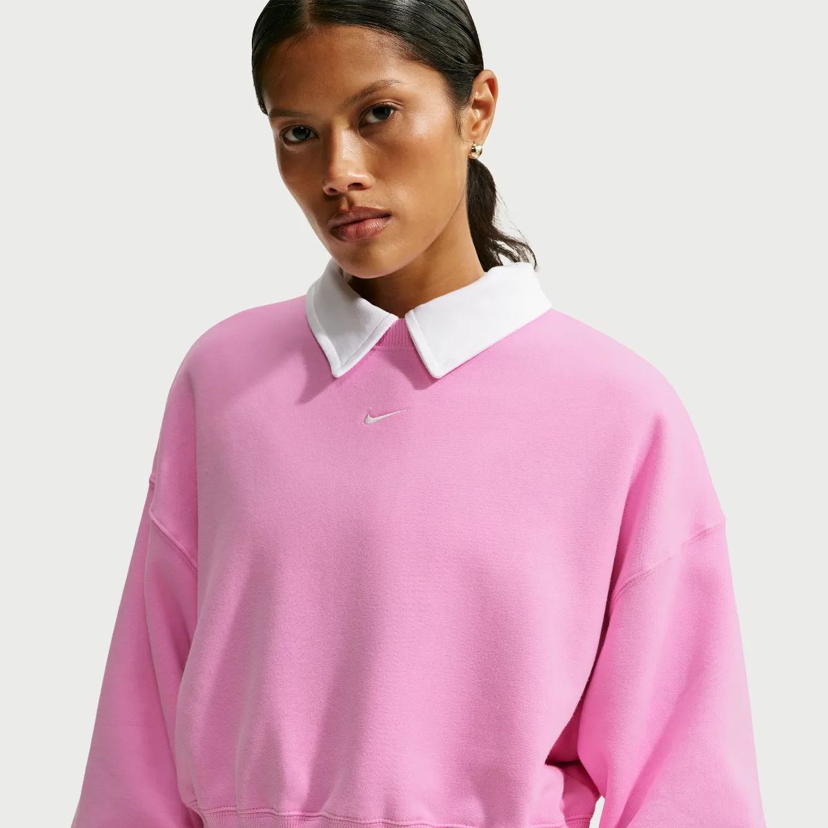 Studio Fleece Medium Weight Oversized Cropped Crew