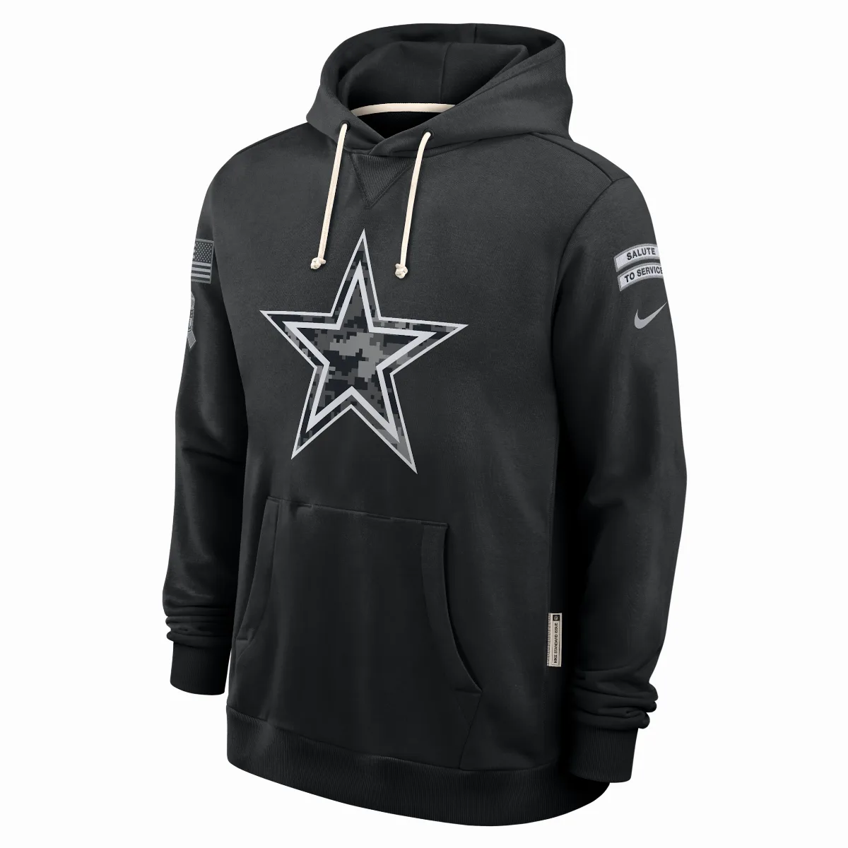 Dallas Cowboys Salute to Service Sideline Dri-FIT NFL Pullover Hoodie by Nike