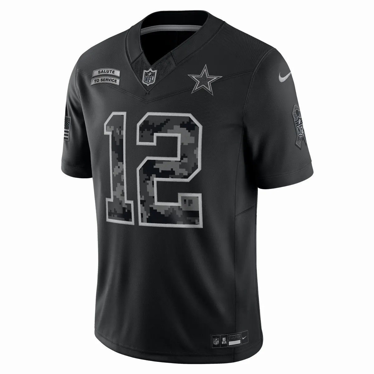 Roger Staubach Dallas Cowboys Salute to Service Retired Dri-FIT NFL Limited Jersey by Nike