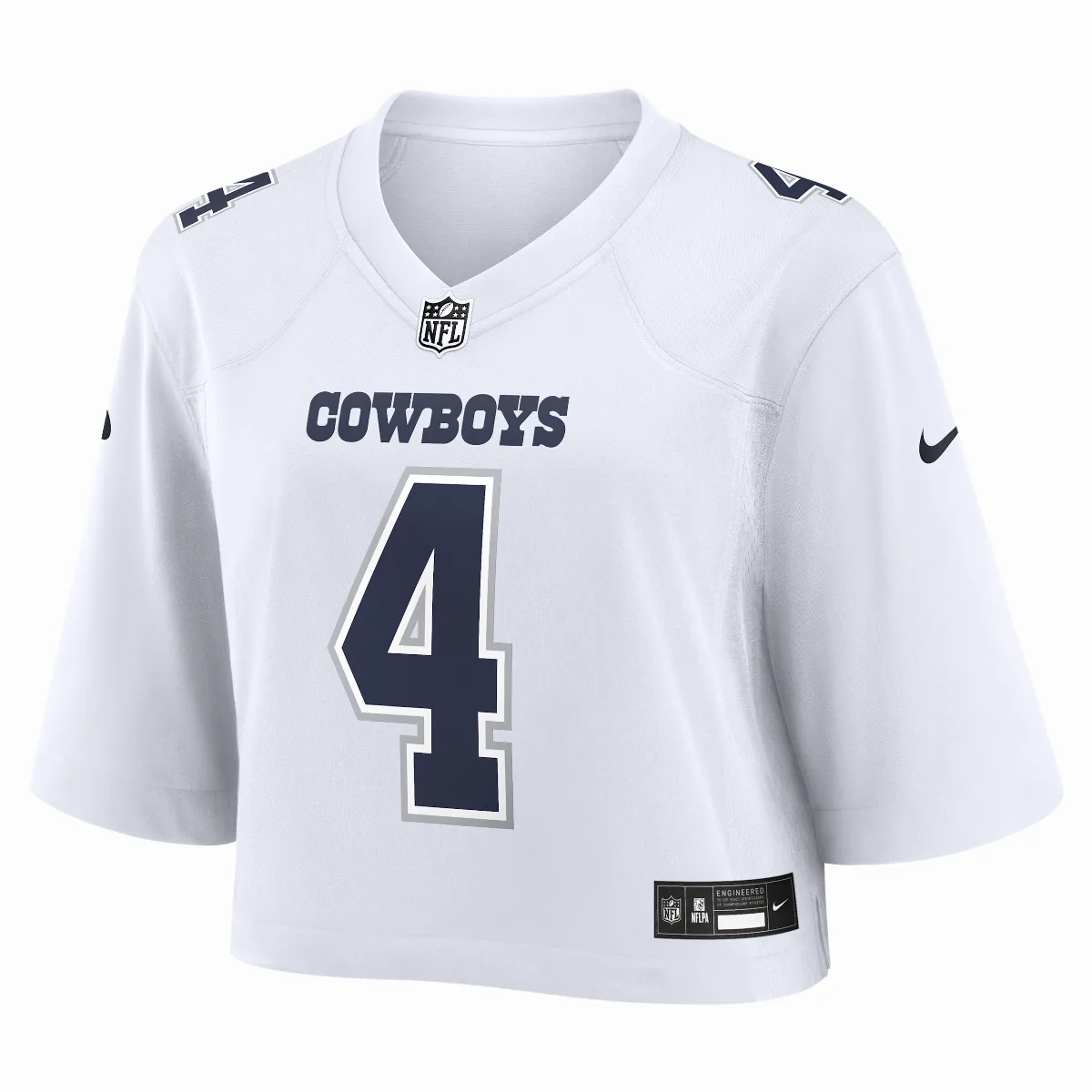 Dak Prescott Dallas Cowboys NFL Cropped Tundra Game Jersey by Nike