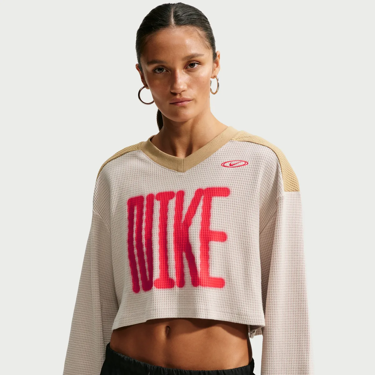 Sportswear Oversized Long-Sleeve Cropped Jersey by Nike