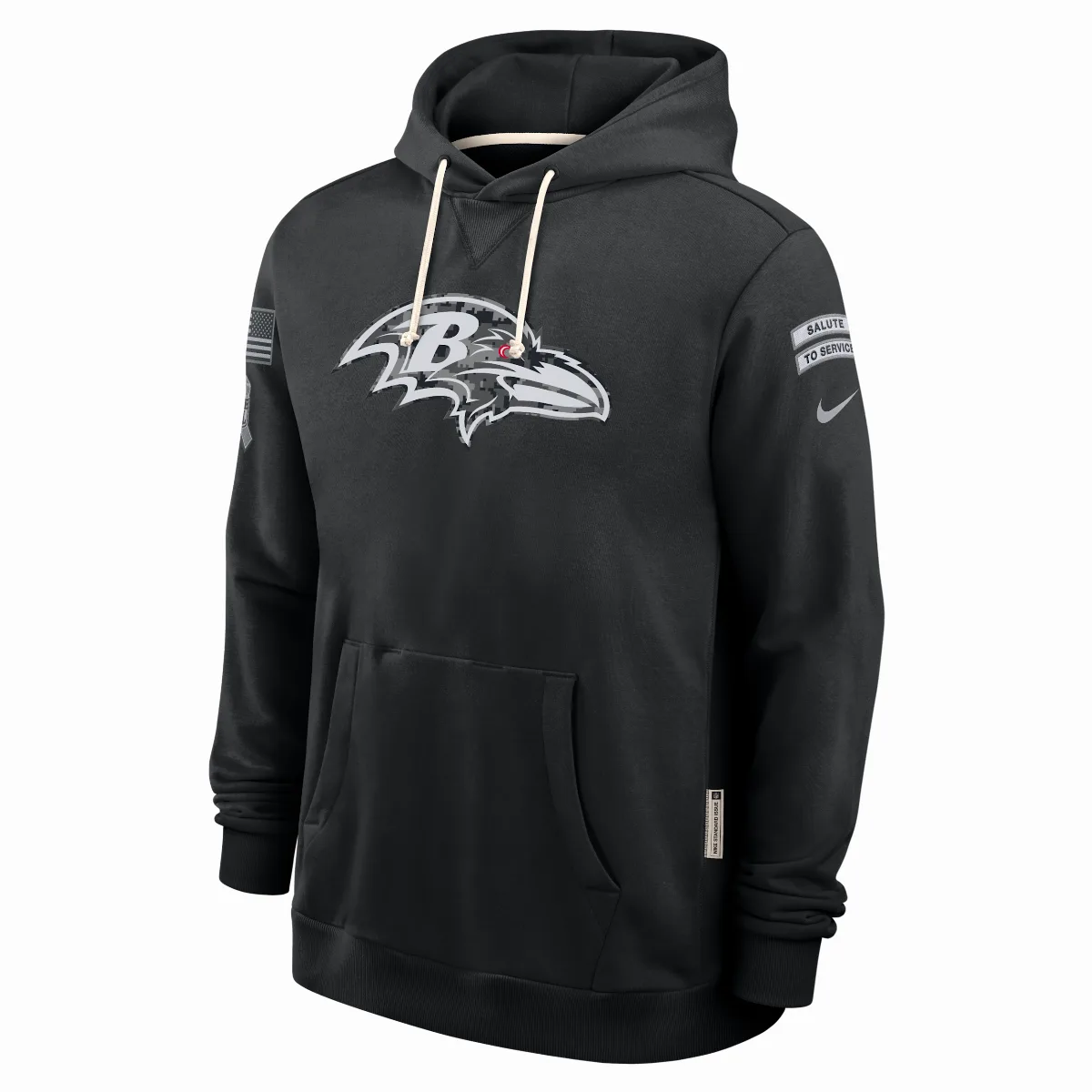 Baltimore Ravens Salute to Service Sideline Dri-FIT NFL Pullover Hoodie by Nike