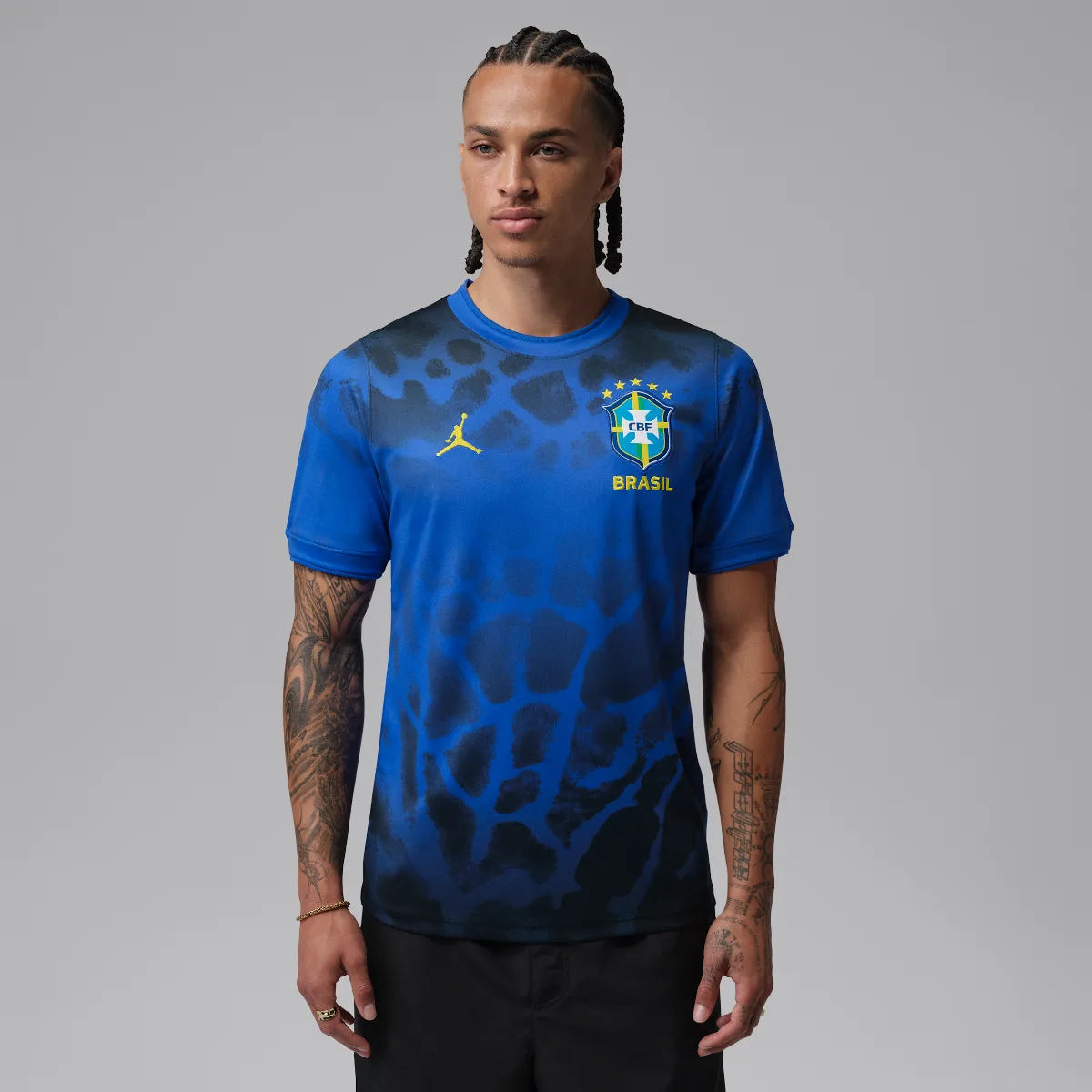 Brazil Academy Pro Jordan Dri-FIT Soccer Short-Sleeve Pre-Match Top by Jordan
