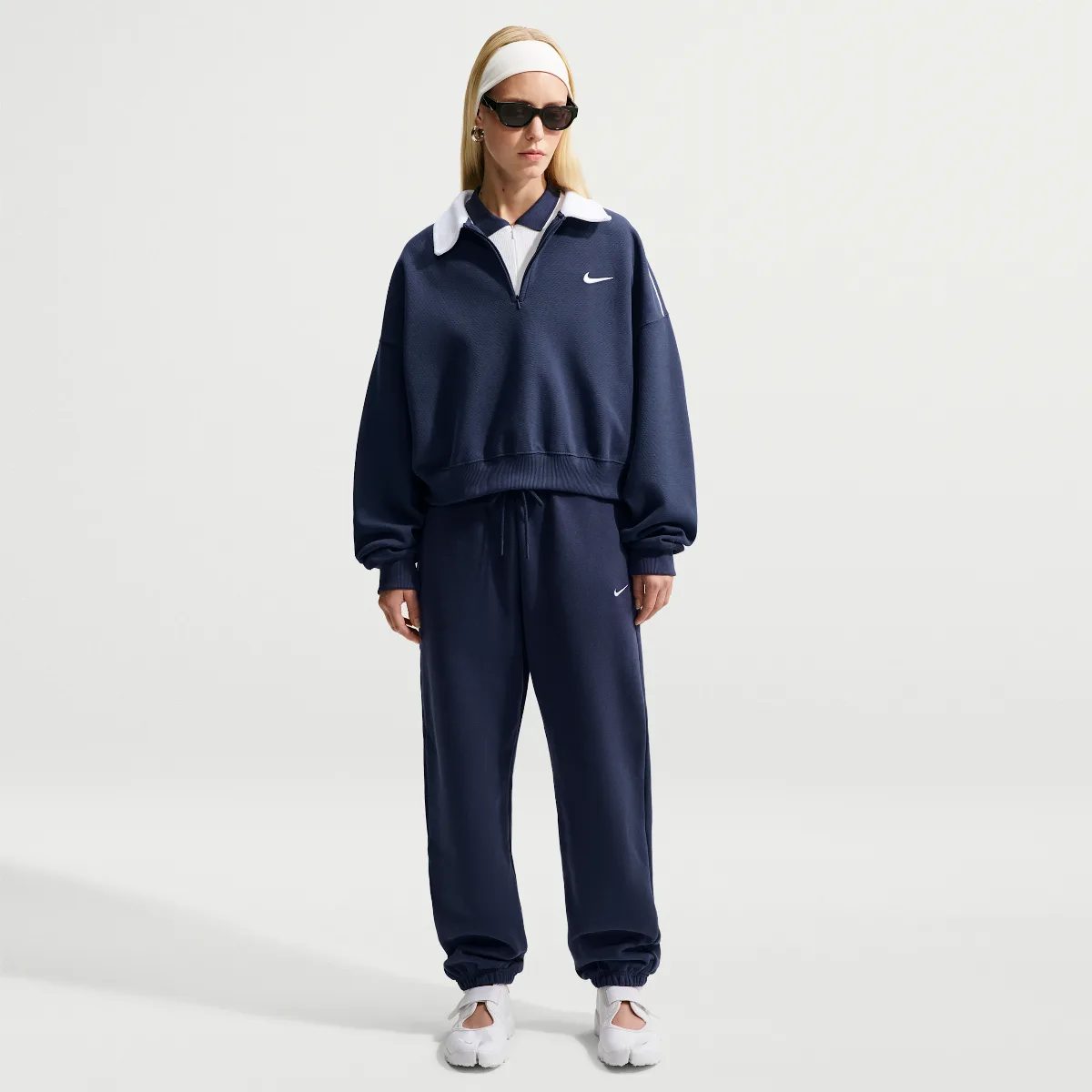Studio Fleece Weight High-Rise Oversized Cuffed Pants