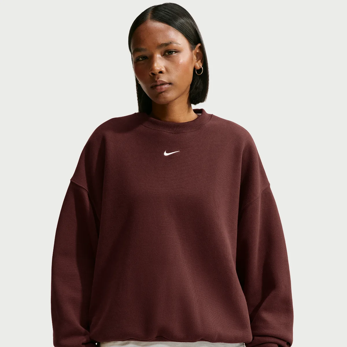 Studio Fleece Medium Weight Oversized Crew-Neck Sweatshirt