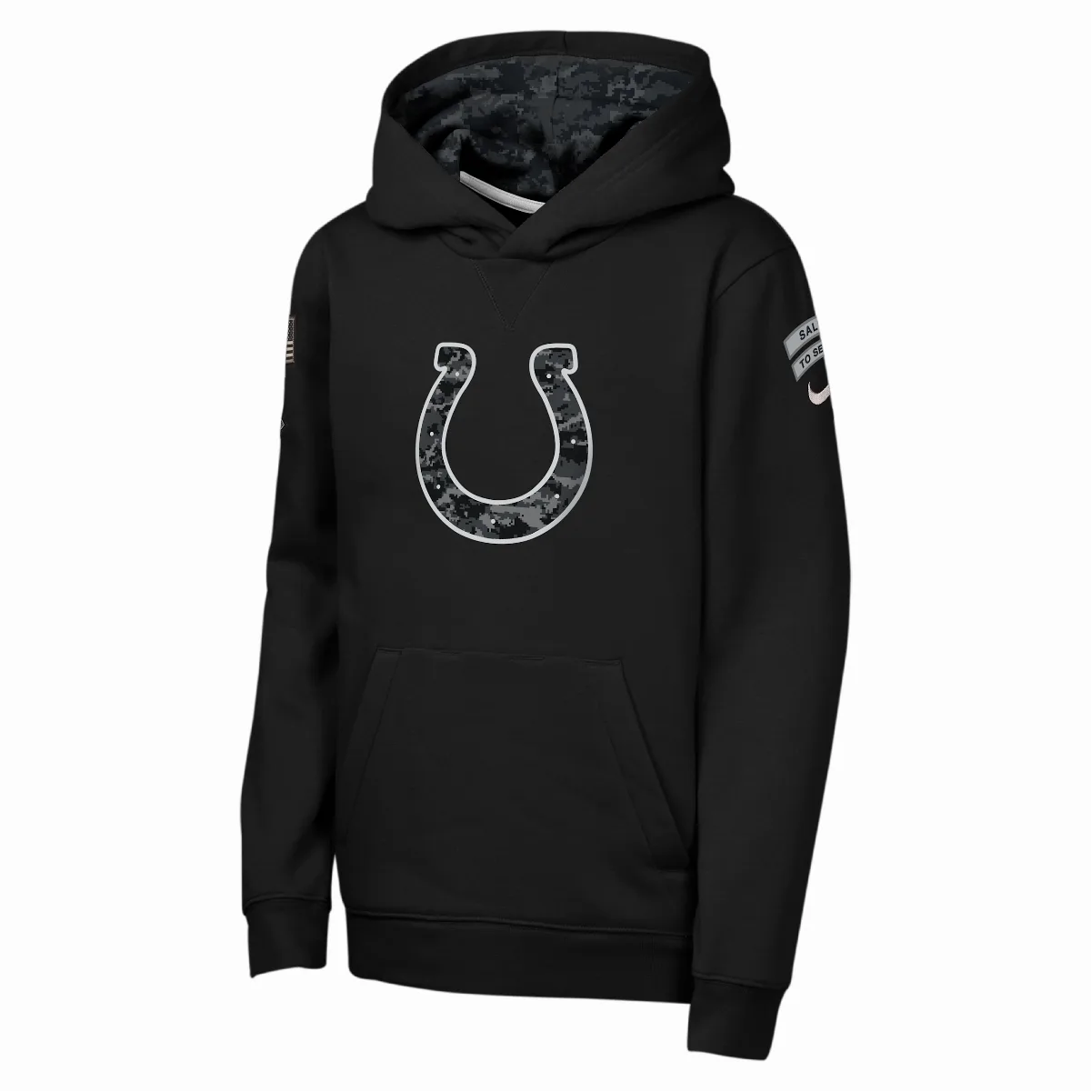 Indianapolis Colts Salute to Service Sideline Club NFL Pullover Hoodie by Nike
