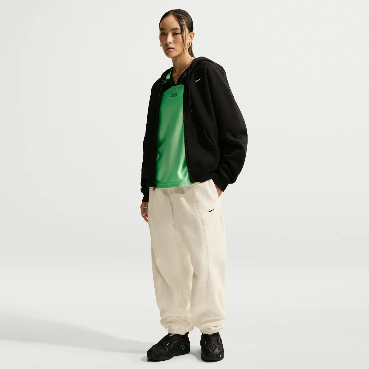 Studio Fleece Heavyweight Plush Oversized High-Waisted Pants by Nike