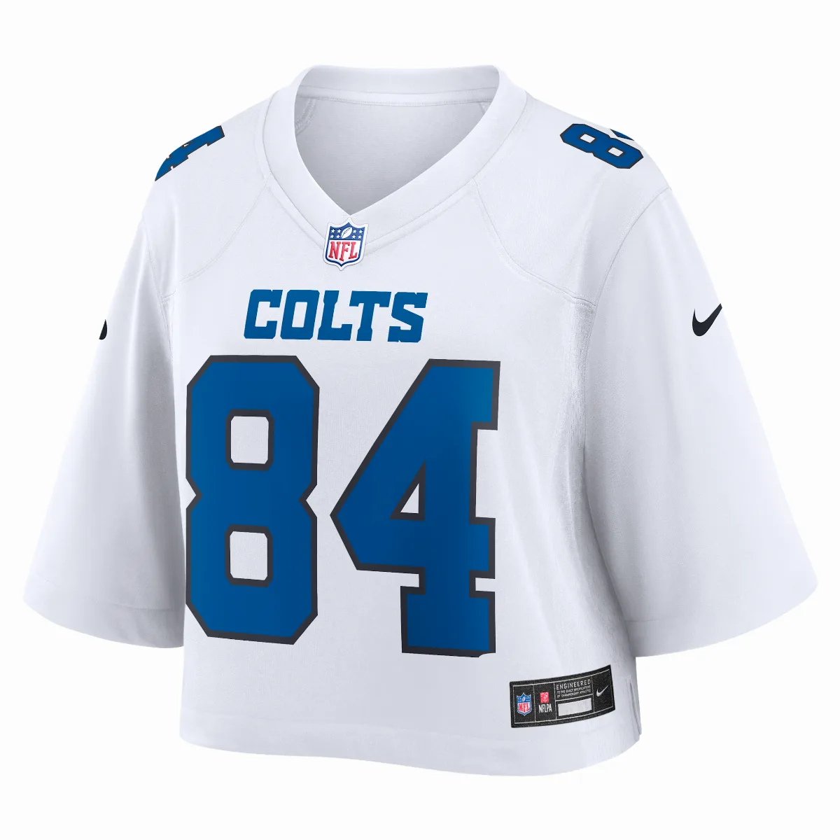 Tyler Warren Indianapolis Colts NFL Cropped Tundra Game Jersey by Nike