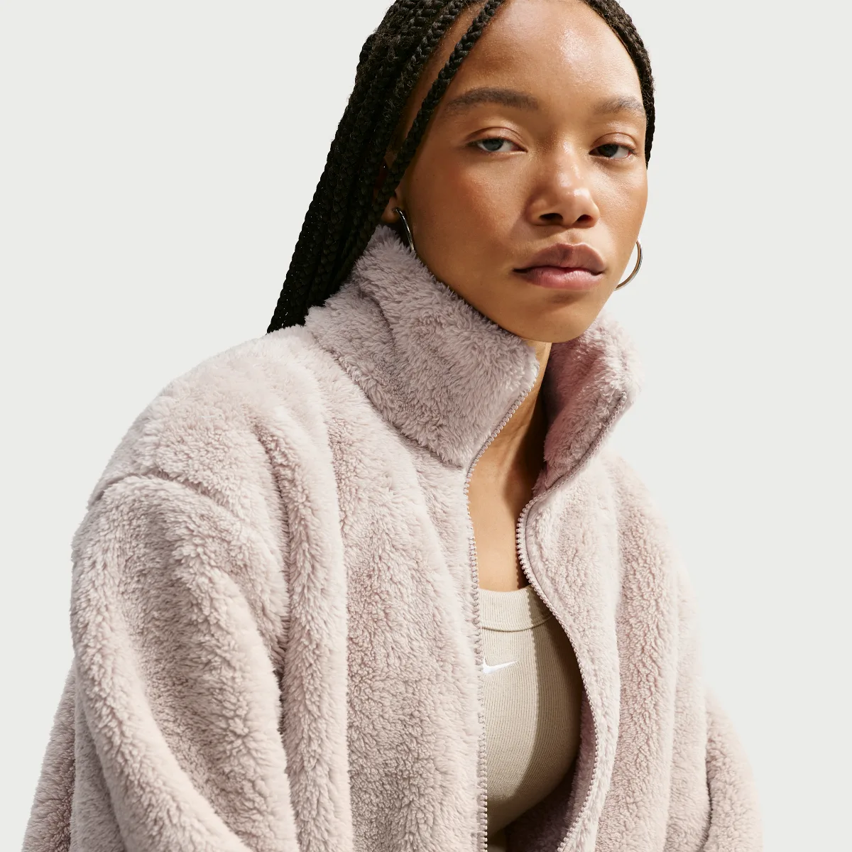 Sportswear Essential High-Pile Fleece Jacket by Nike