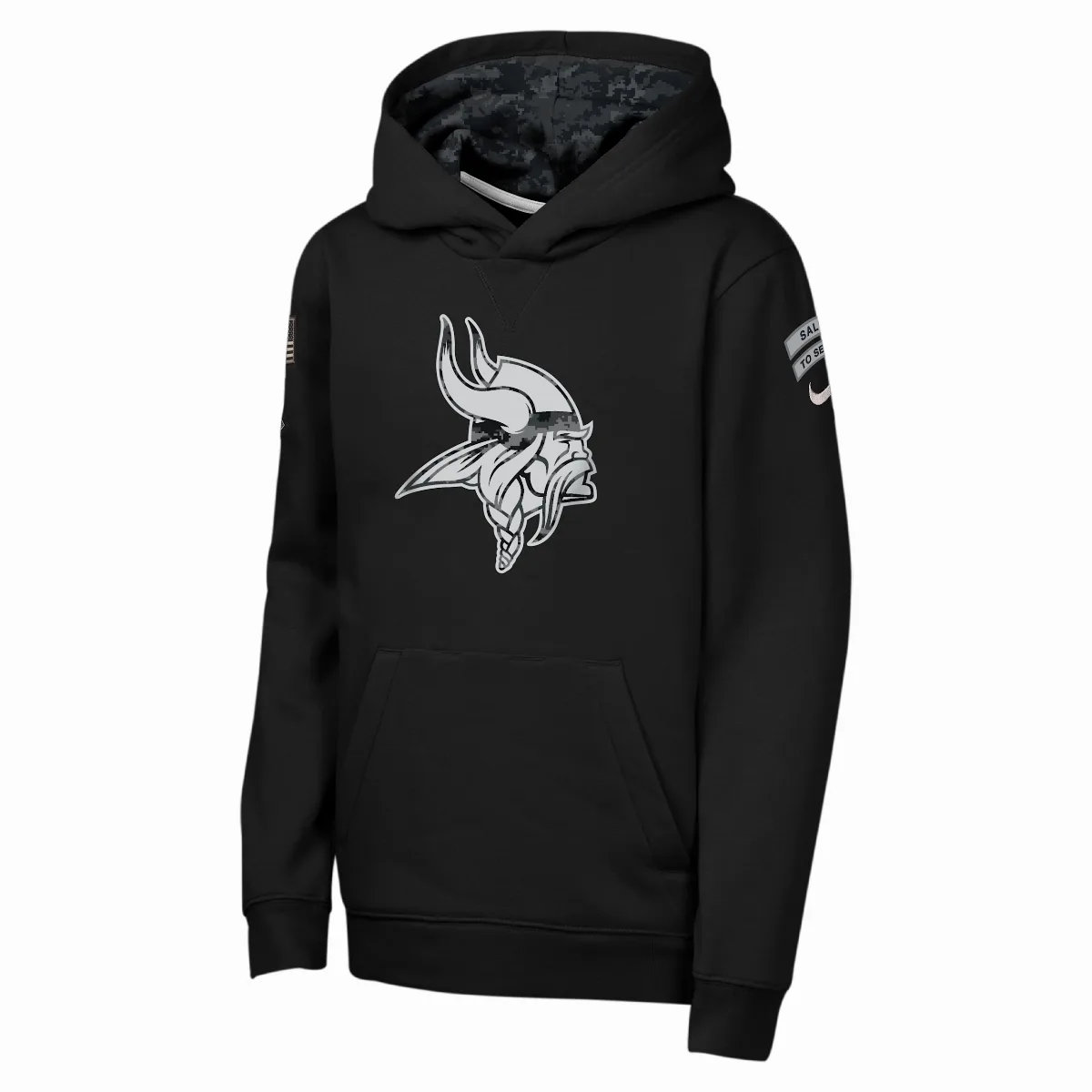 Minnesota Vikings Salute to Service Sideline Club NFL Pullover Hoodie by Nike