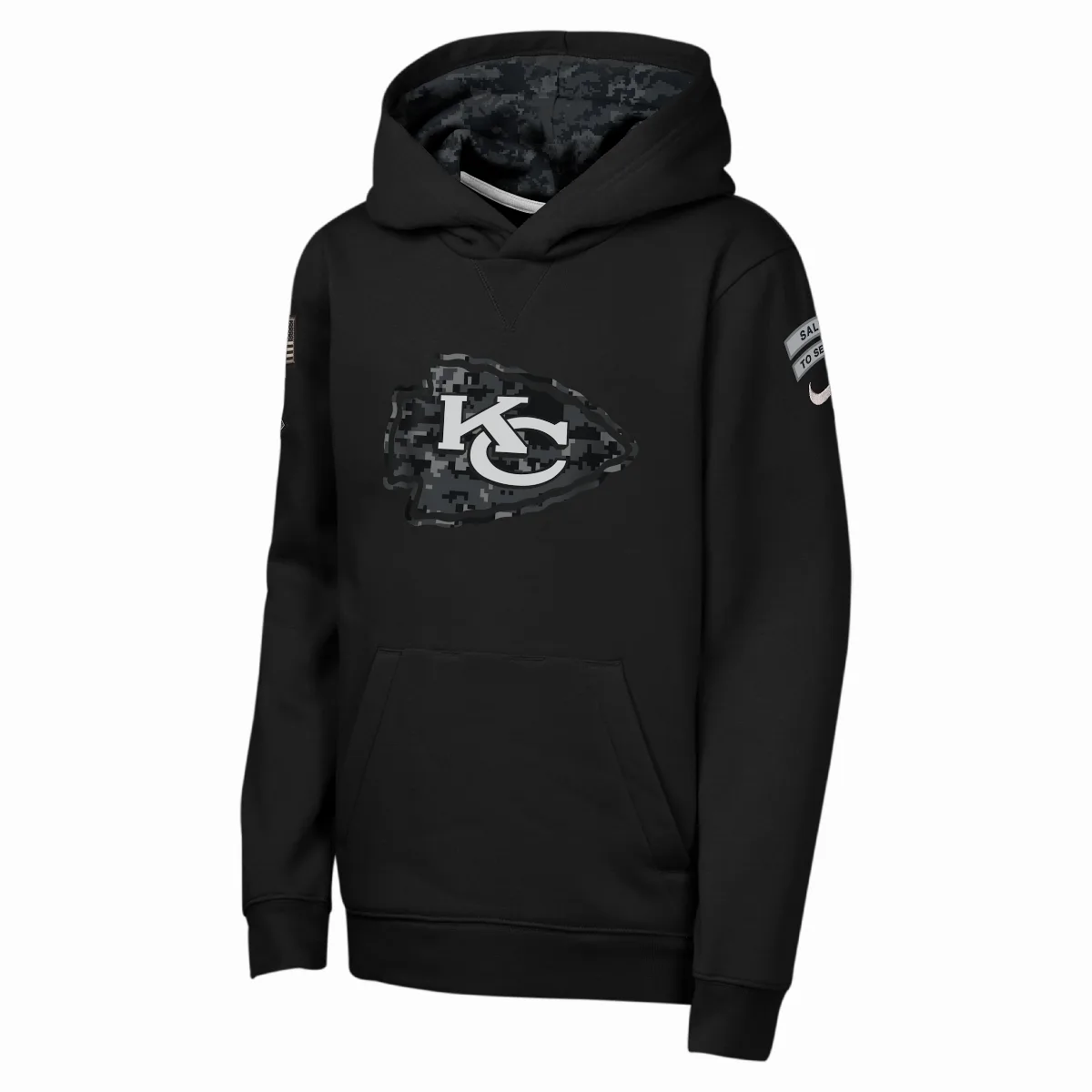 Kansas City Chiefs Salute to Service Sideline Club NFL Pullover Hoodie by Nike