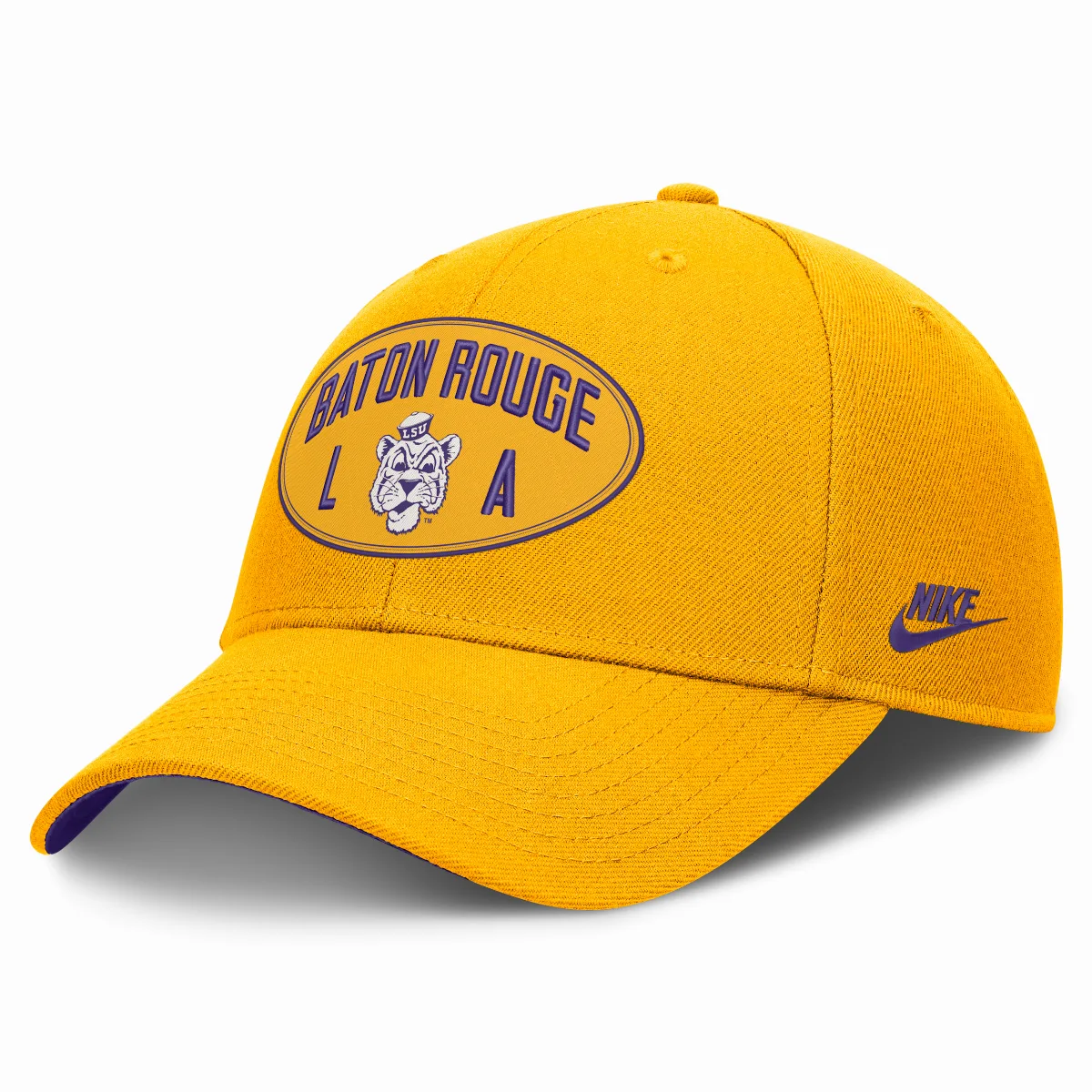 LSU Legacy Letter & Location Rise Dri-FIT College A-Frame Adjustable Hat by Nike