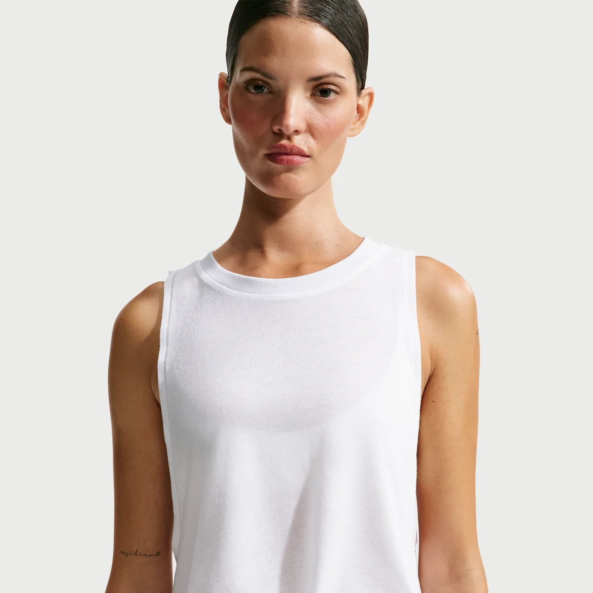 SKIMS Performance Cotton Blend Cropped Tank Top by Nike
