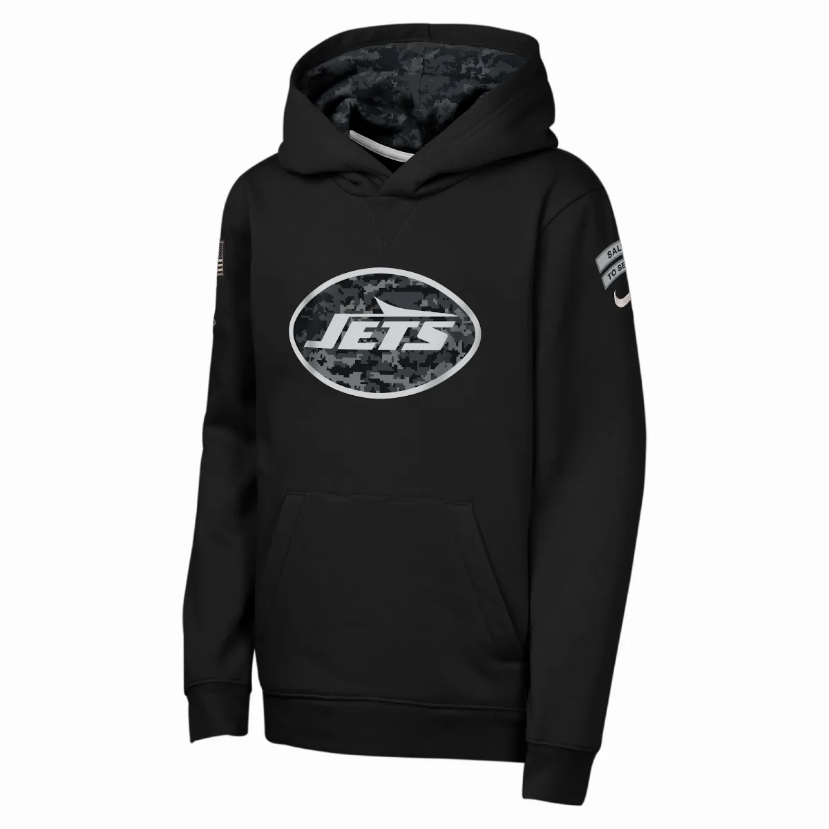 New York Jets Salute to Service Sideline Club NFL Pullover Hoodie by Nike