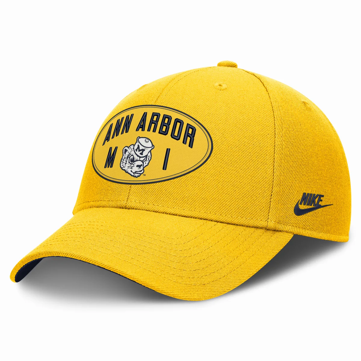 Michigan Legacy Letter & Location Rise Dri-FIT College A-Frame Adjustable Hat by Nike