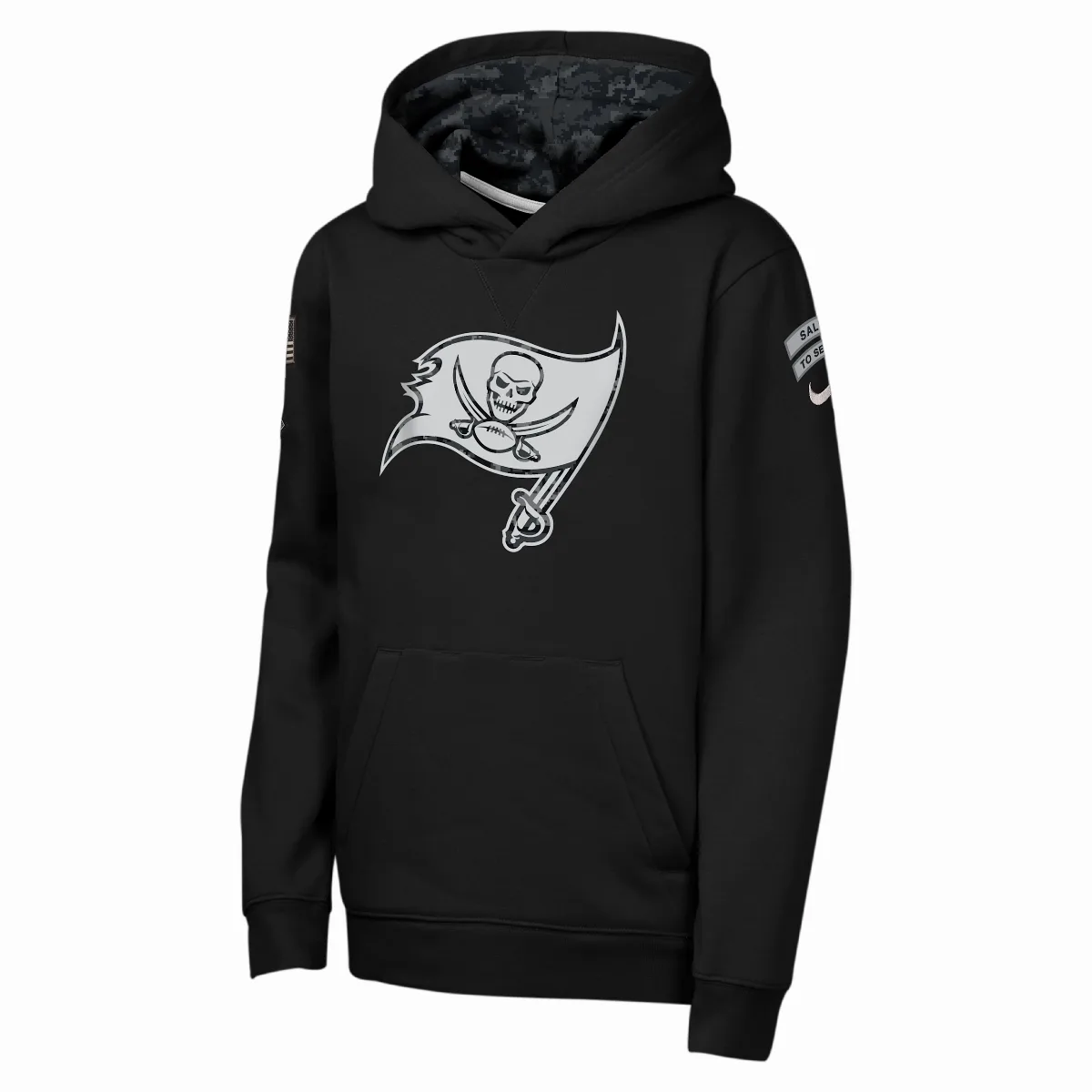 Tampa Bay Buccaneers Salute to Service Sideline Club NFL Pullover Hoodie by Nike