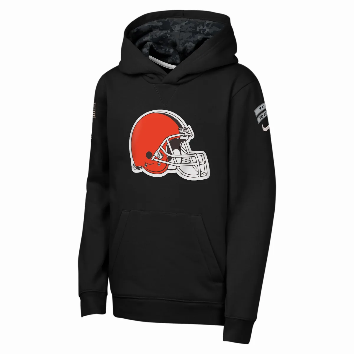 Cleveland Browns Salute to Service Sideline Club NFL Pullover Hoodie by Nike