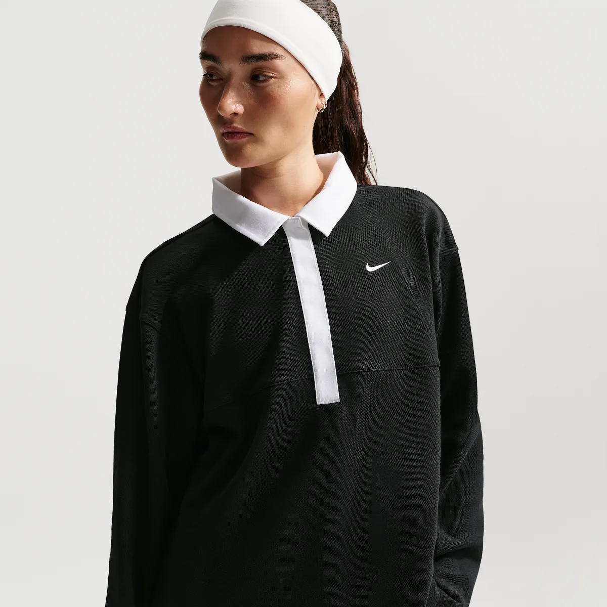 Sportswear Oversized Long-Sleeve Polo by Nike