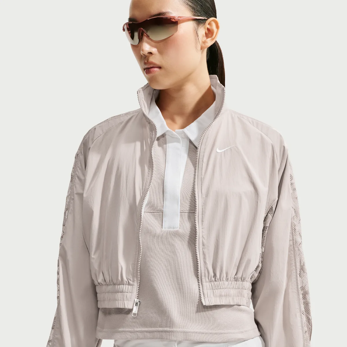 Sportswear Cropped Lace Track Jacket by Nike