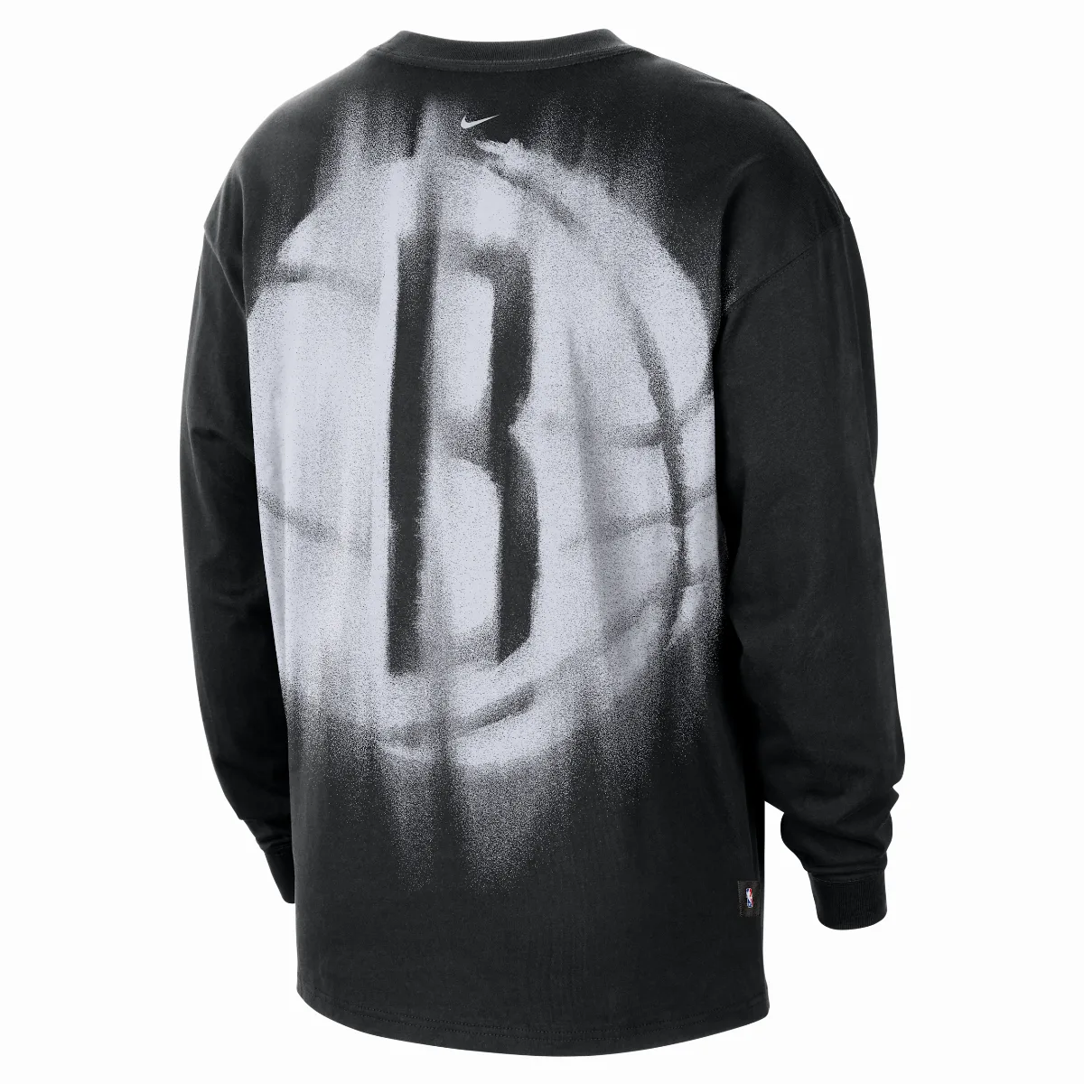 Brooklyn Nets Standard Issue Basketball Long-Sleeve Top by Nike