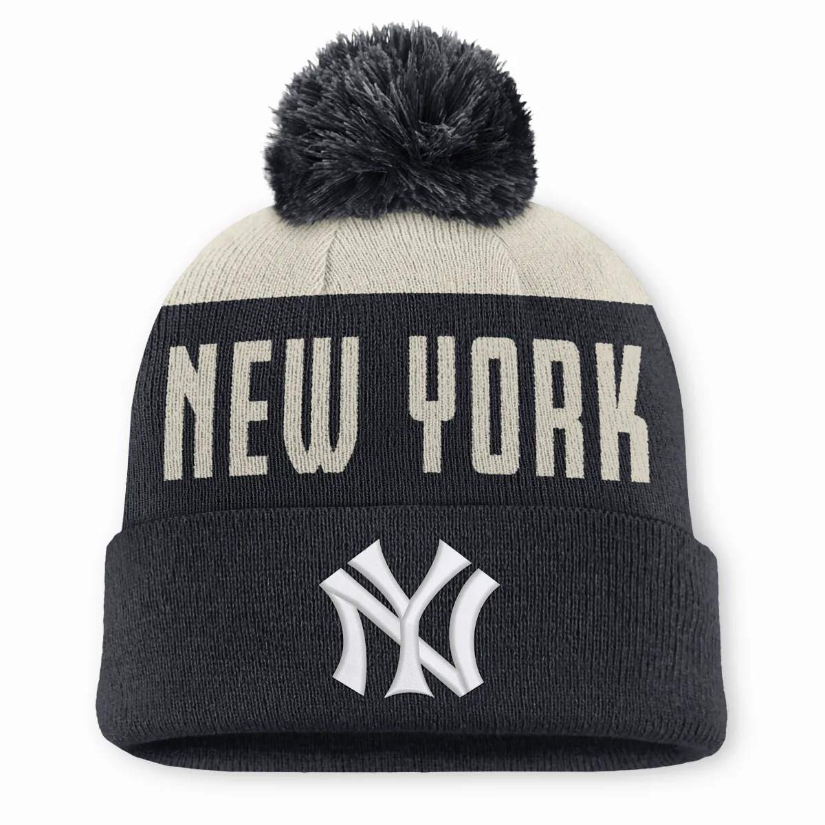 New York Yankees Cooperstown Peak MLB Cuffed Pom Beanie by Nike