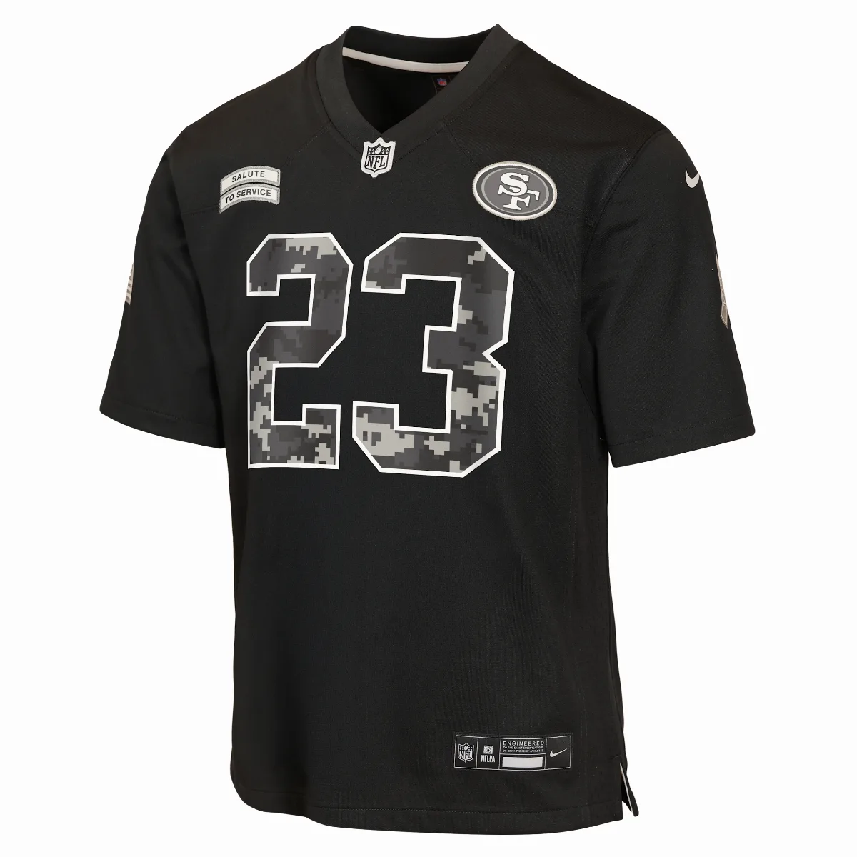 Christian McCaffrey San Francisco 49ers Salute to Service NFL Game Jersey by Nike