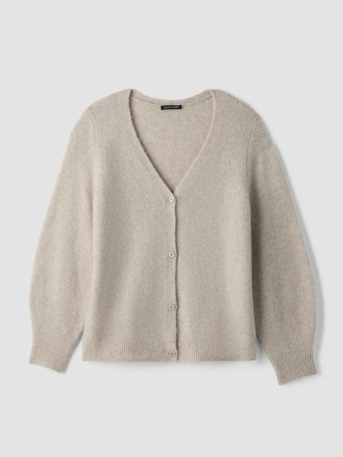Cashmere Silk Bliss V-Neck Cardigan by Eileen Fisher