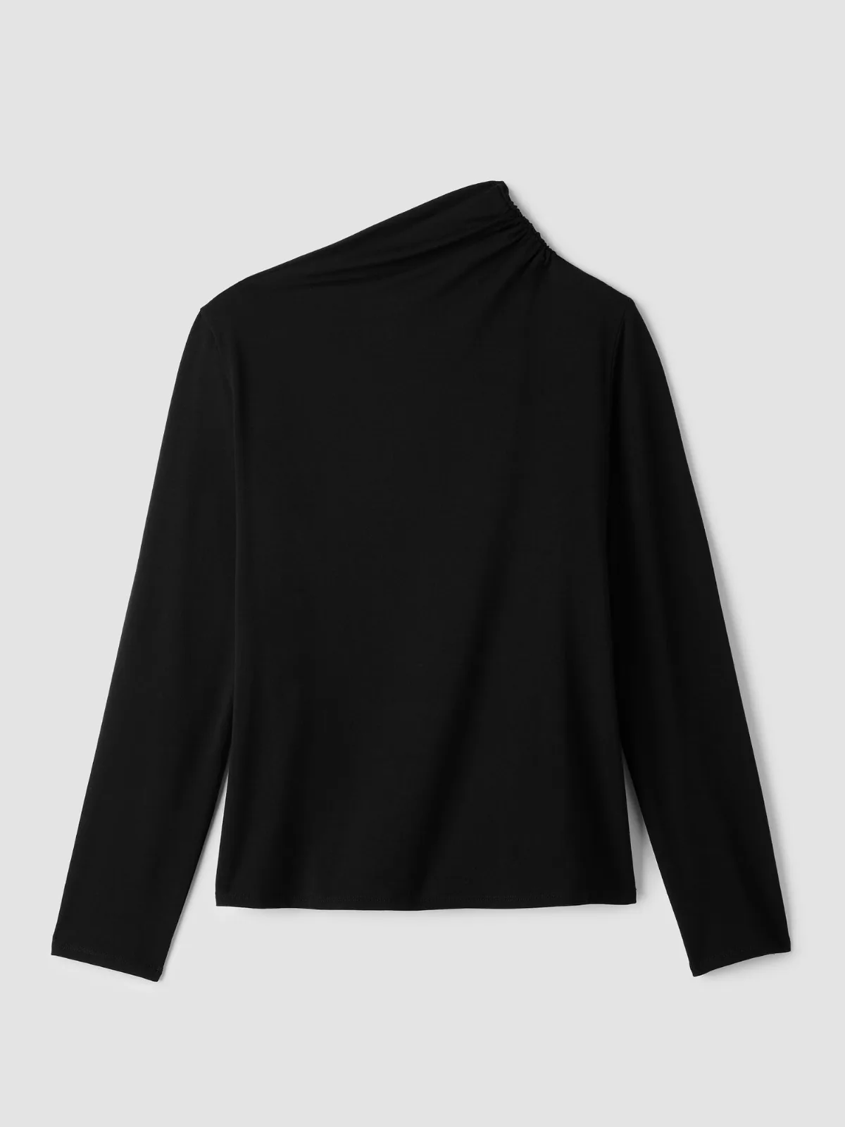 Stretch Jersey Knit Drape Neck Top by Eileen Fisher