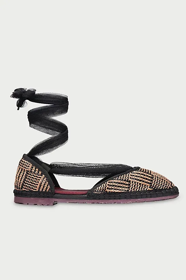 Flabelus Raffia Isabella Craft Mary Janes Shoe by Flabelus