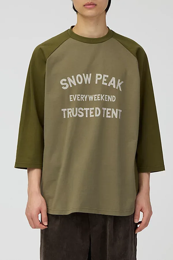 Snow Peak Raglan 3/4-Sleeve Tee by Snow Peak