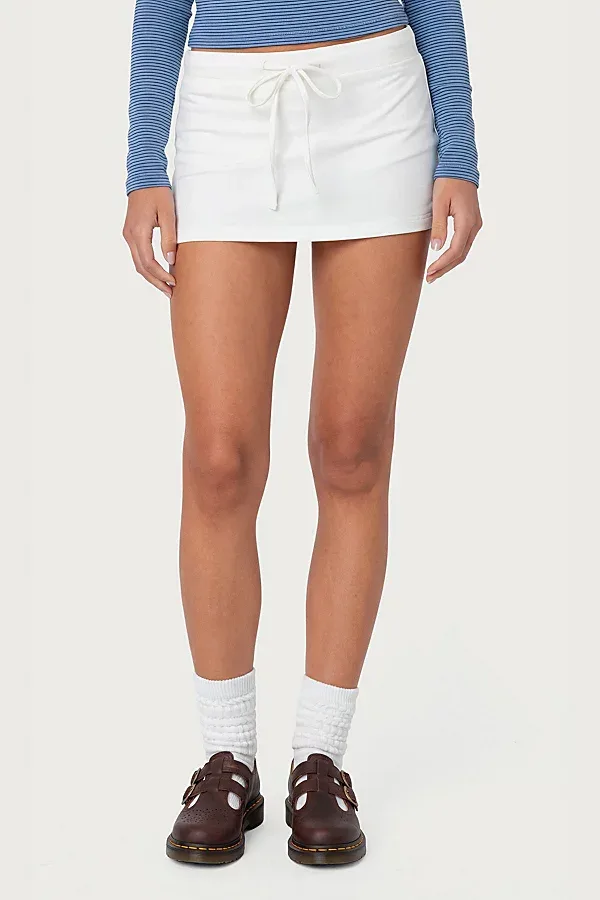 Bayside Slitted Mini Skort by Edikted