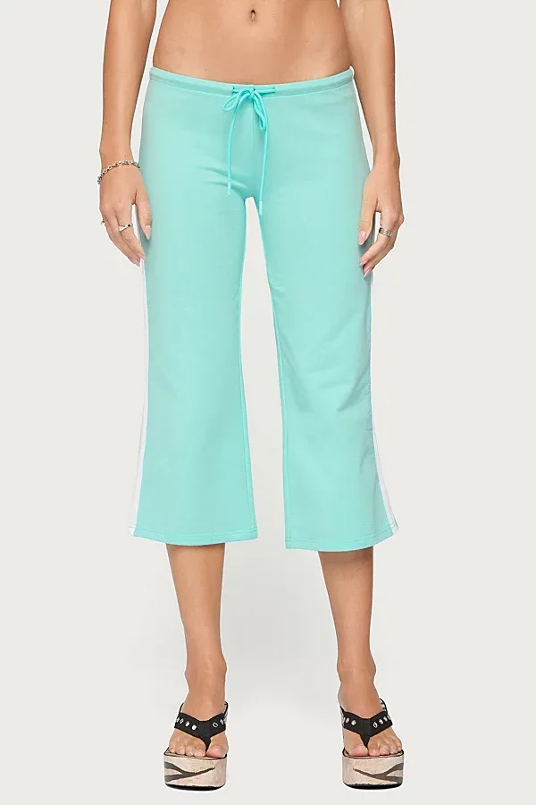 Milene Contrast Terry Capri Pants