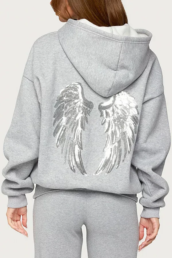Angel Energy Sequin Hoodie by Edikted
