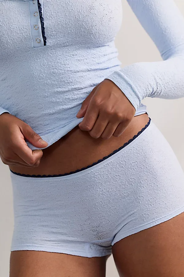 Sweet Point Seamless Boyshort Undies by Free People