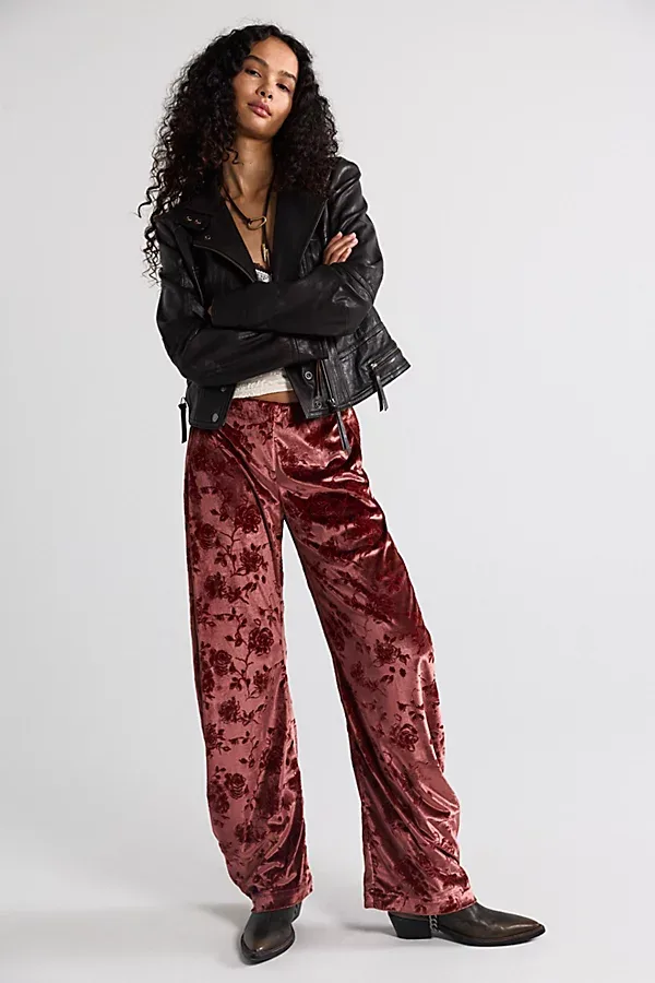Radiance Velvet Pull-On Pants by Free People