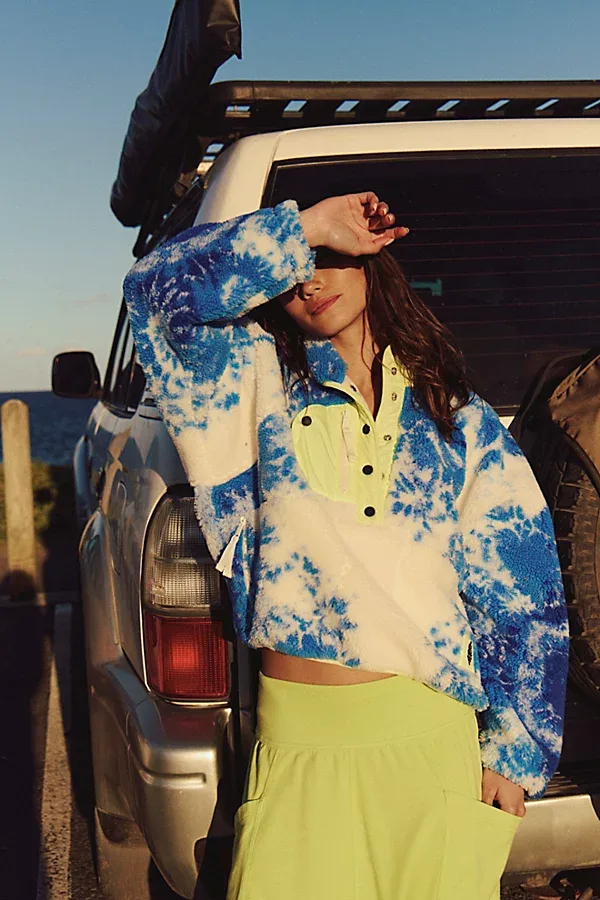 Hit the Slopes Printed Fleece Pullover by FP Movement