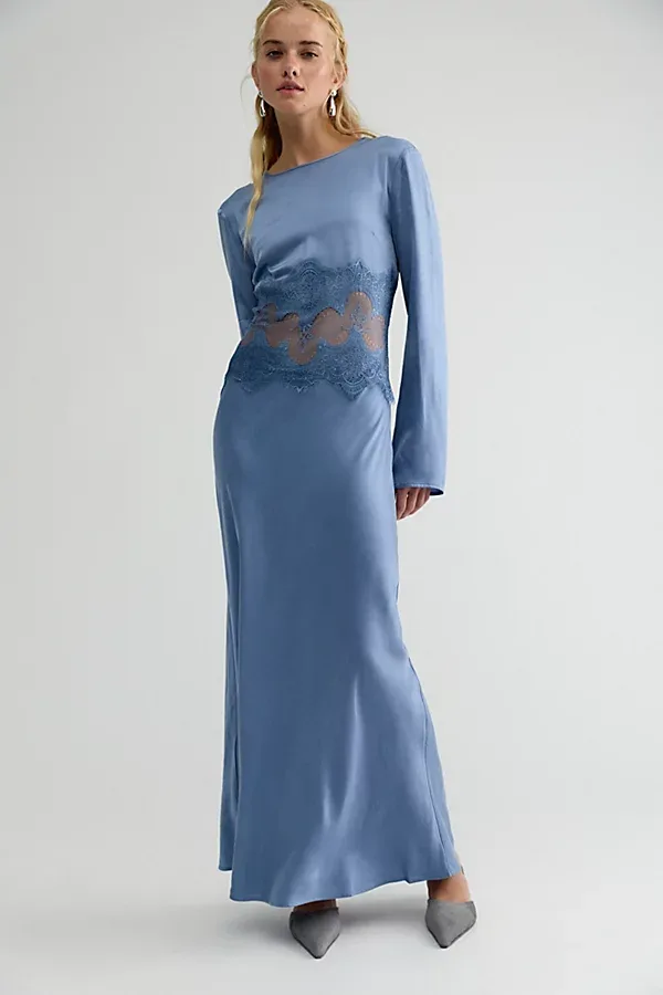 Visions Long Sleeve Maxi Dress by THIRD FORM