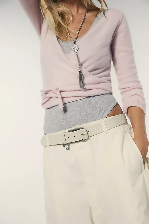 Cashmere Reversible Wrap V-Neck Sweater by Free People