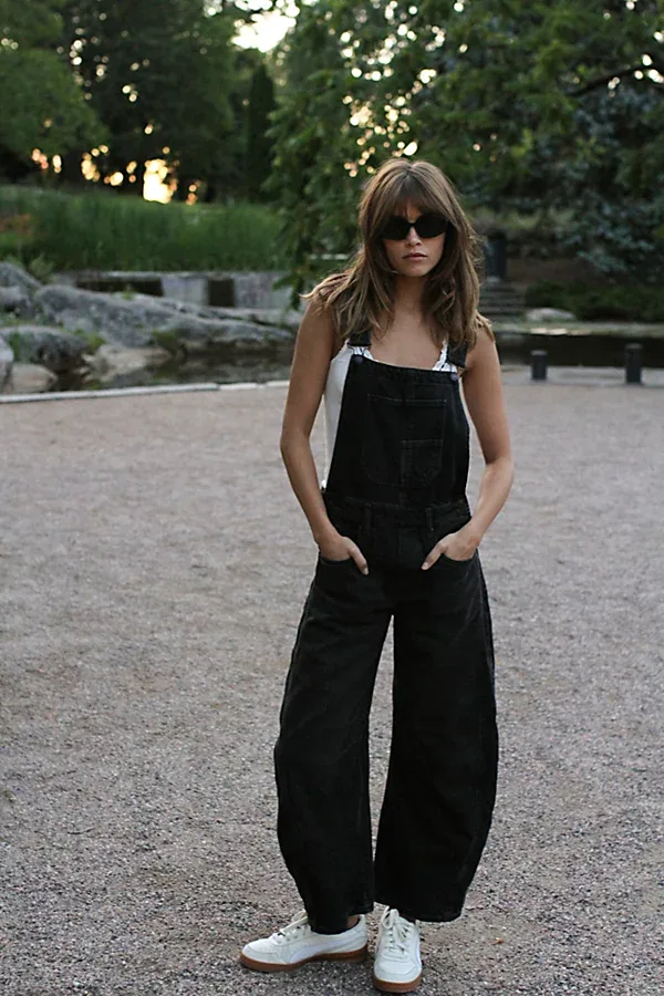 We the Free Good Luck Barrel Overalls by Free People