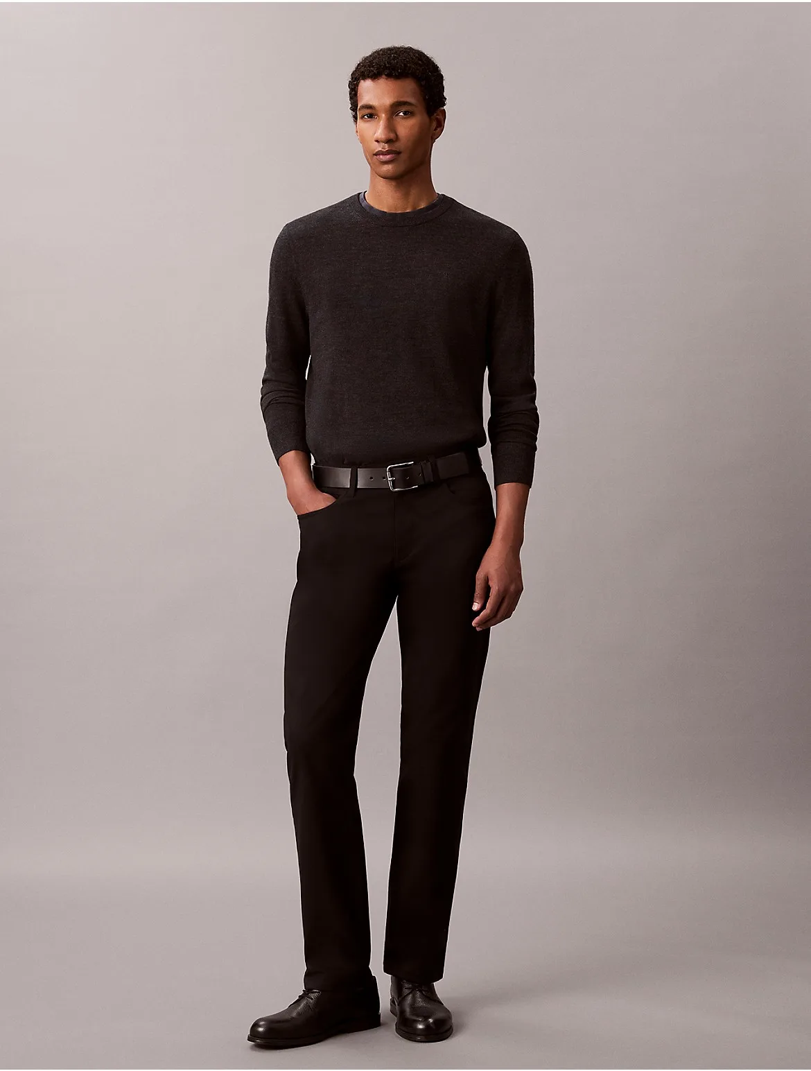 Straight Stretch 5-Pocket Pants by Calvin Klein