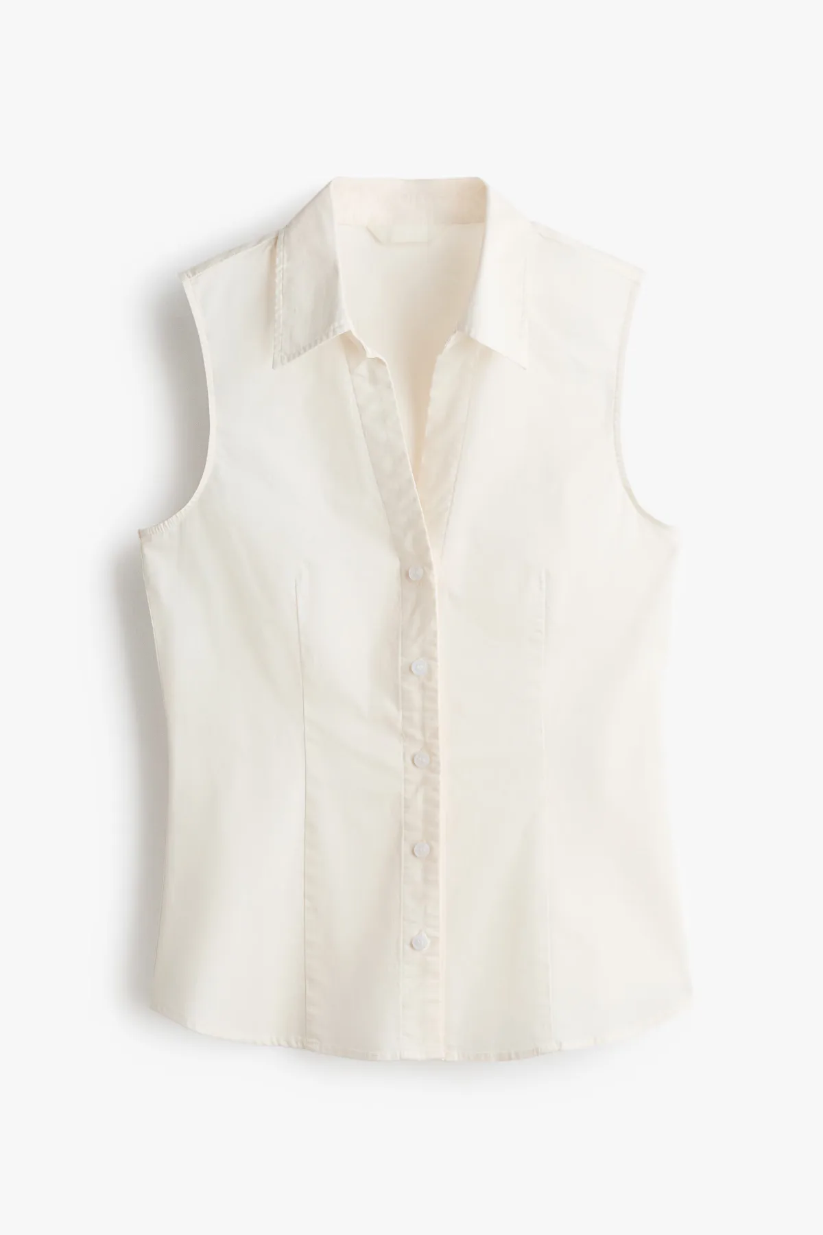 Sleeveless Cotton Shirt by H&M